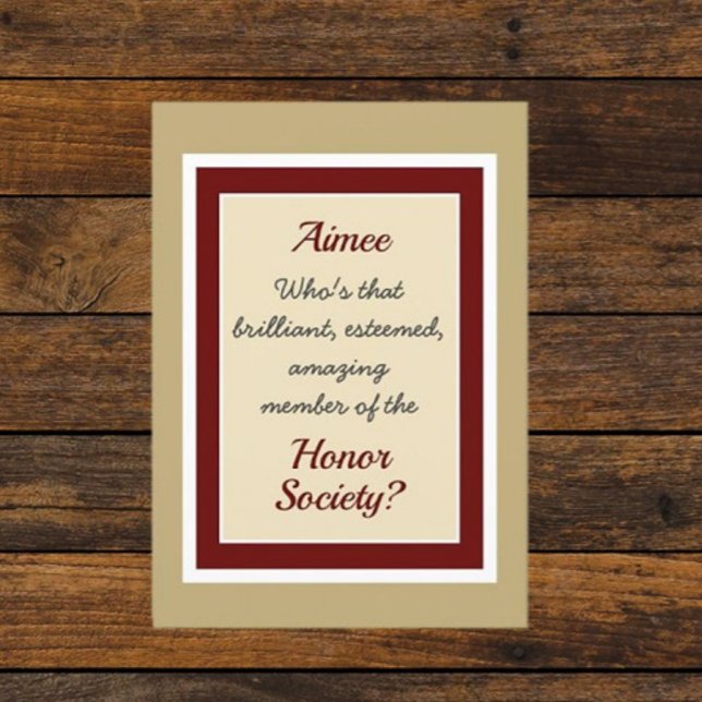 Kundenspezifische Honorarkarte Karte (Von Creator hochgeladen)