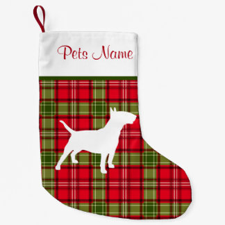 Kundenspezifische Hundezucht-rotes u. grünes Kleiner Weihnachtsstrumpf