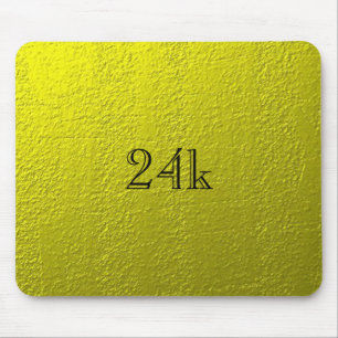 Kundenspezifische Imitate 24k Solid Gold Mousepad