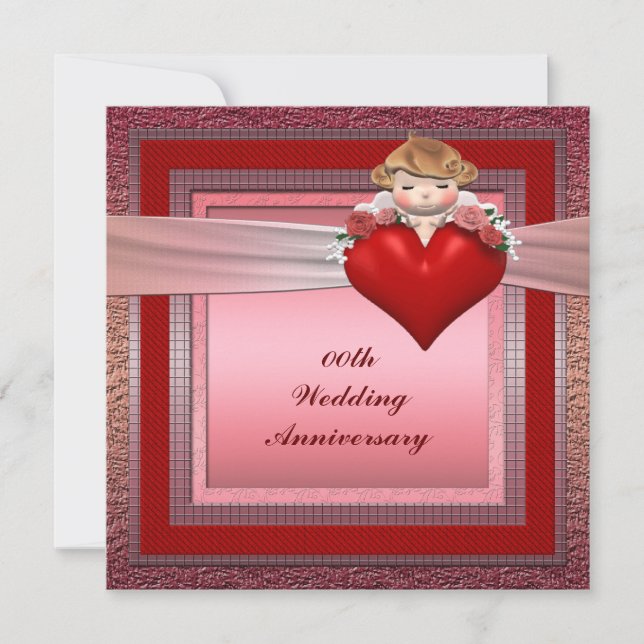 Kundenspezifische Jahrestags-Party Einladung (Vorderseite)