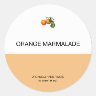 Kundenspezifische Jam & Preserve Jar Labels für Ih Runder Aufkleber