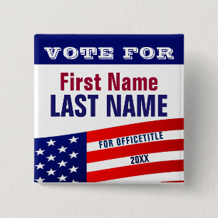 Kundenspezifische Kampagnen-Knopf-Schablone Button