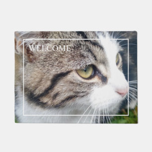 Kundenspezifische Katzen-Fotowillkommens-Türmatte Fußmatte