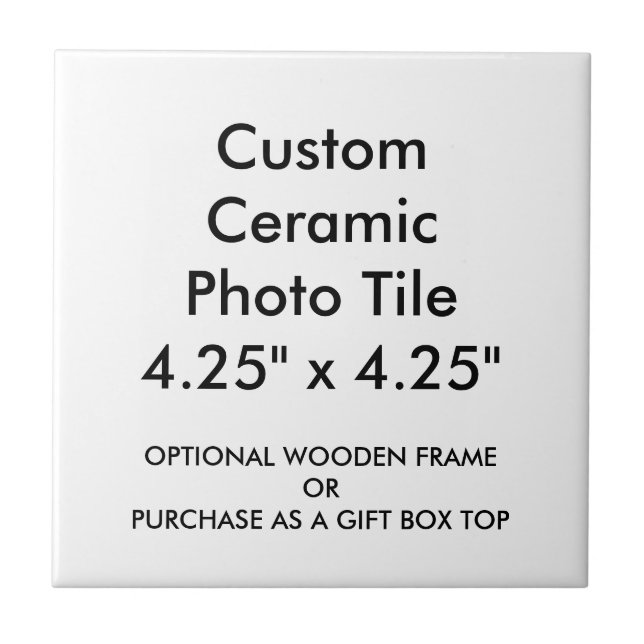 Kundenspezifische Keramik-Foto-Fliese 4,25" x Fliese (Vorderseite)