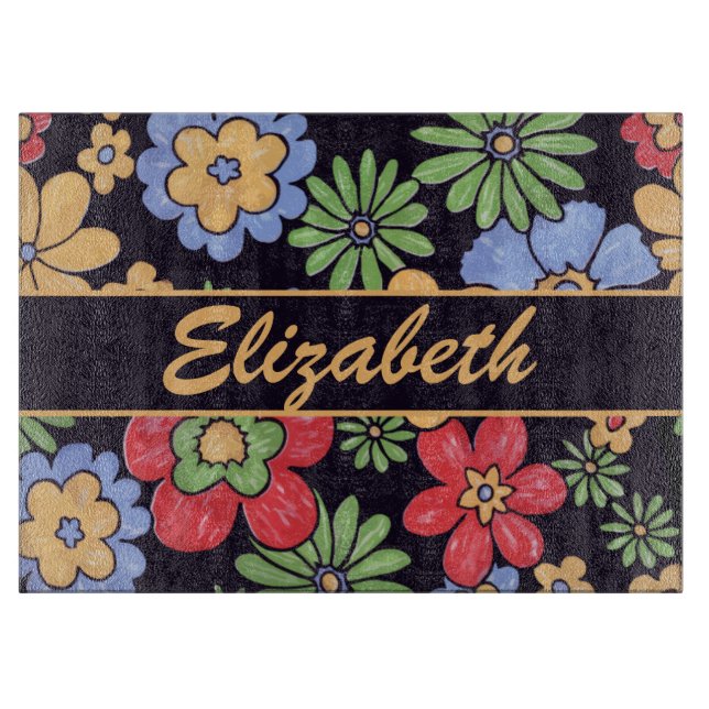 Kundenspezifische klare bunte zu personifizieren schneidebrett (Vorderseite)