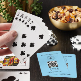 Kundenspezifische Klassische Firmenlogos und QR-Co Spielkarten