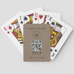 Kundenspezifische Klassische Firmenlogos und QR-Co Spielkarten