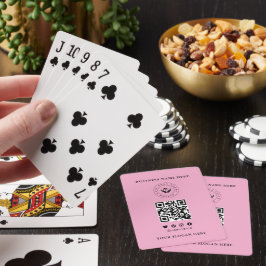 Kundenspezifische Klassische Firmenlogos und QR-Co Spielkarten