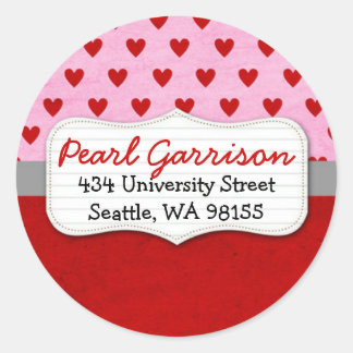 Kundenspezifische Kreis-Rücksendeadresse des Runder Aufkleber