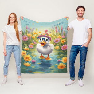 Kundenspezifische Kuschel-Entenflauschdecke Fleecedecke