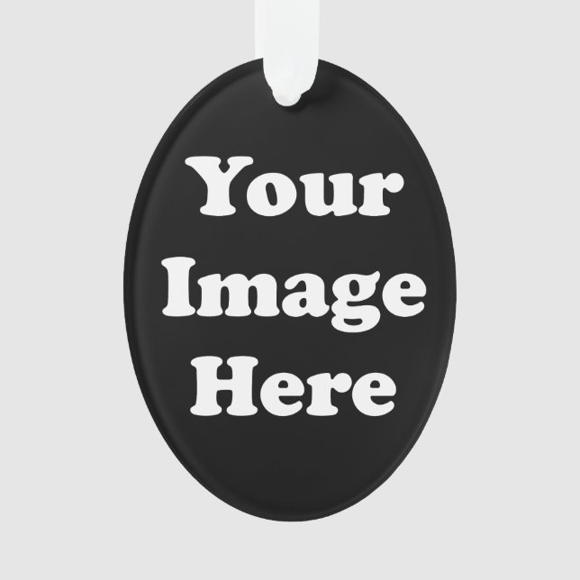 Kundenspezifische leere Schablonen-ovale Ornament (Vorderseite)