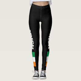 Kundenspezifische Leggings der irischen Flagge für
