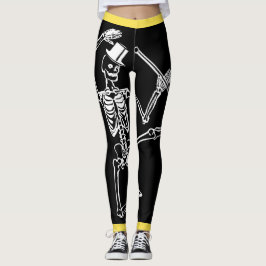 Kundenspezifische Leggings, die SKELETT MIT Leggings