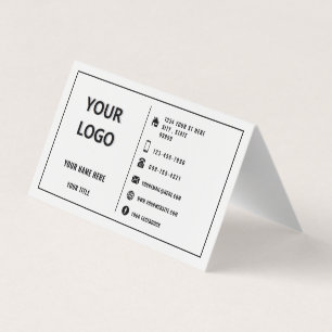 Kundenspezifische Logo-Firmennamen Moderne Rahmen  Visitenkarten