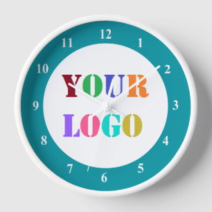 Kundenspezifische Logo-Foto-Werbemauer-Uhr Uhr