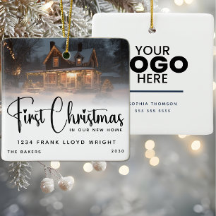 Kundenspezifische Logo-Geschenke zum ersten Mal We Keramikornament