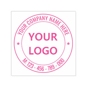 Kundenspezifische Logo Name Telefongesellschaft Br Permastempel