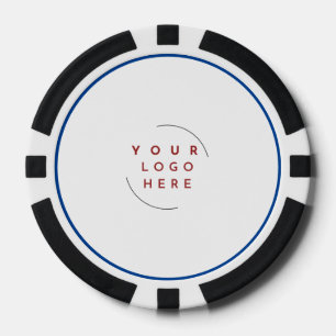 Kundenspezifische Logo-Poker-Chip-Visitenkarte - Q Pokerchips