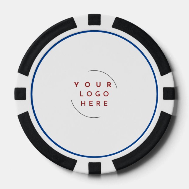 Kundenspezifische Logo-Poker-Chip-Visitenkarte - Q Pokerchips (Vorderseite)