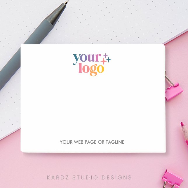 Kundenspezifische Logogeschäfte Post-it Klebezettel (Add your logo to these branded post-its and keep your business present all year long. Marketing swag)