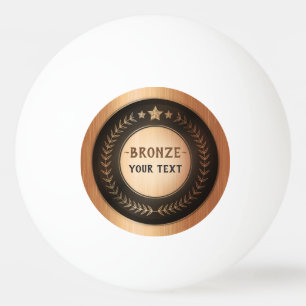 KUNDENSPEZIFISCHE MEDAILLE Bronze DES DRUCK-DIY Tischtennisball