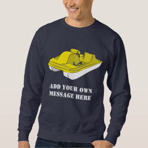 Kundenspezifische Meldung für Gelb- und Weißpann Sweatshirt