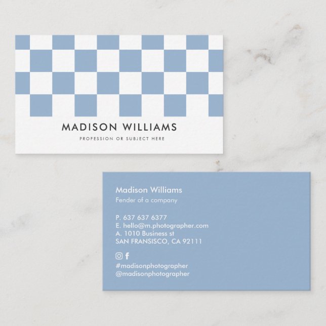 Kundenspezifische Minimal-Monogram-Visitenkarte Visitenkarte (Vorne/Hinten)