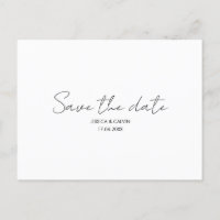 Kundenspezifische Minimal Save the Date Hochzeitka