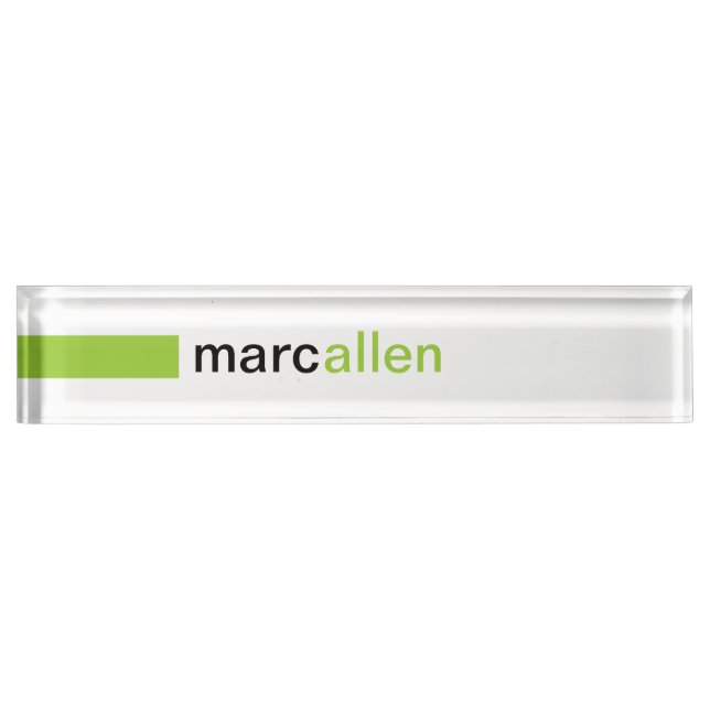 Kundenspezifische moderne 519 (WG) Namensplakette (Vorderseite)