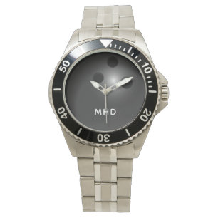 Kundenspezifische Monogramm-Bowlings-Balluhren Armbanduhr