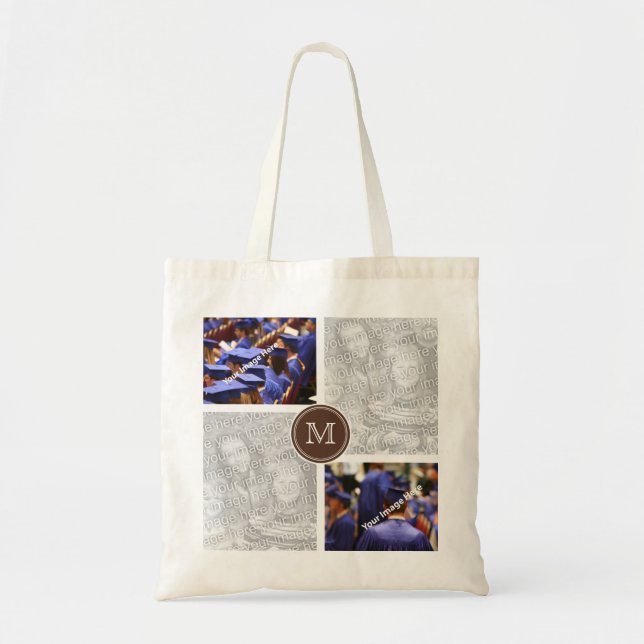 Kundenspezifische Monogramm Instagram Tragetasche (Vorne)