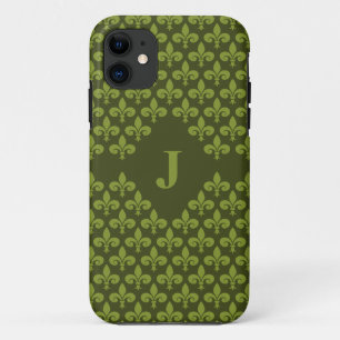 Kundenspezifische Monogramm-Lilie iPhone 5 Case-Mate iPhone Hülle