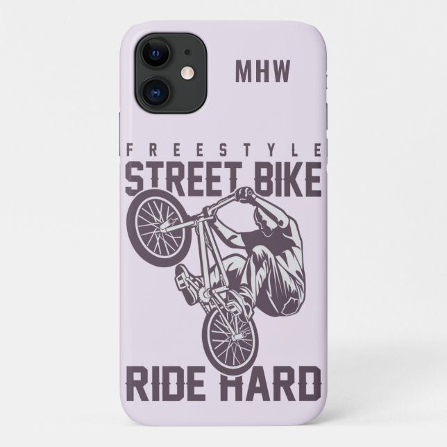 Kundenspezifische monogramm Street Bike Handys-Fäl Case-Mate iPhone Hülle (Rückseite)