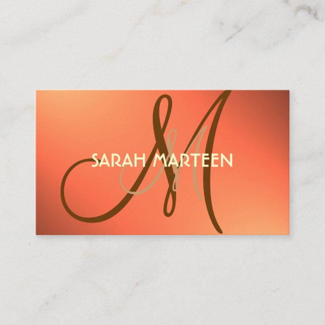 Kundenspezifische Monogrammkarten des einfachen Visitenkarte (Vorderseite)