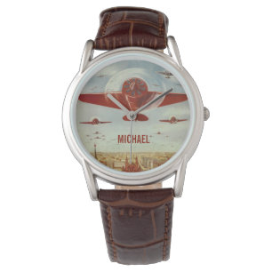 Kundenspezifische Monogrammuhren der Vintagen Armbanduhr