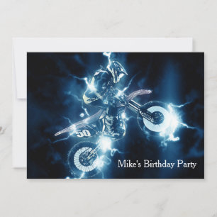 Kundenspezifische Motocross-Einladung Einladung
