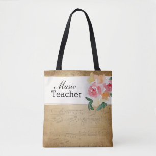 Kundenspezifische Musik-Lehrer-Tasche - Vintage