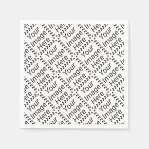 Kundenspezifische Papierserviette - Standardweiß