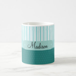 Kundenspezifische personalisierte aquamarine tasse