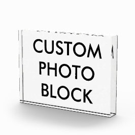 Kundenspezifische personalisierte fotoblock
