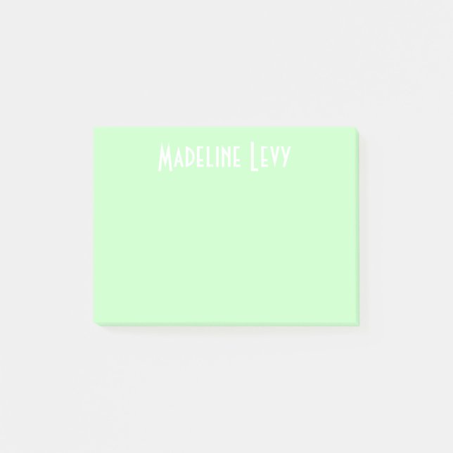 Kundenspezifische personalisierte grüne Post-It Klebezettel (Vorderseite)