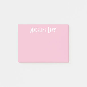 Kundenspezifische personalisierte rosa Post-It mit Klebezettel