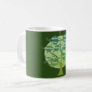 Kundenspezifische personalisierte Stammbaum-Tasse Tasse