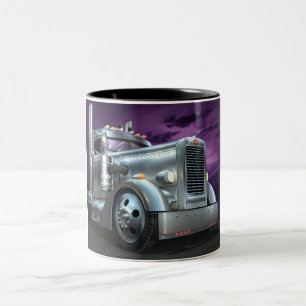 Kundenspezifische Peterbilt "silberner Geist-" Zweifarbige Tasse