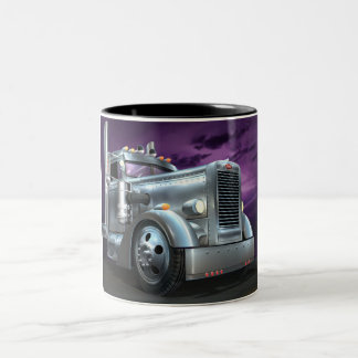 Kundenspezifische Peterbilt "silberner Geist-" Zweifarbige Tasse
