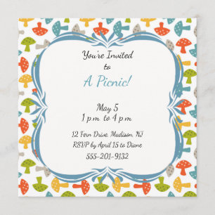 Kundenspezifische Picknick-Party Einladung mit