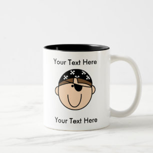 Kundenspezifische Piraten-Brown-Tasse - Zweifarbige Tasse