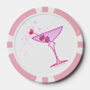 KUNDENSPEZIFISCHE POKER-CHIPS - ROSA MARTINI POKERCHIPS