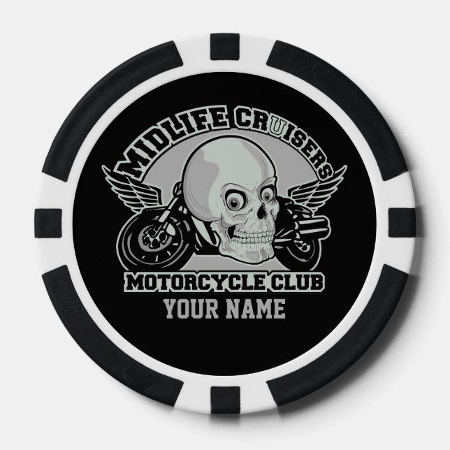 Kundenspezifische Pokerchips Lebensmitte-Kreuzer (Vorderseite)