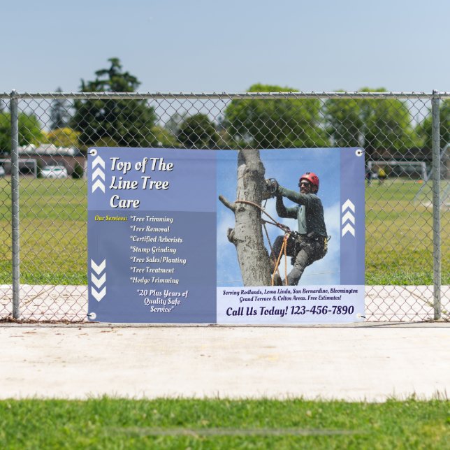 Kundenspezifische Produktpalette für Arborist Tree Banner (Insitu)
